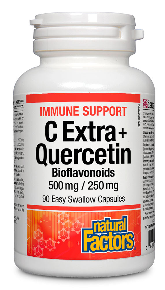 NATURAL FACTORS C Extra + Quercetin (500 mg / 250 mg - 90 veg caps)