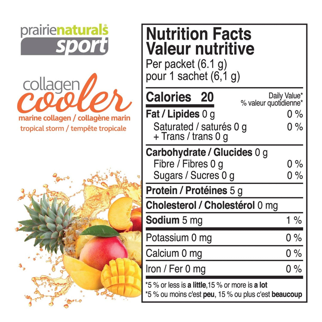 PRAIRIE NATURALS Sport Collagen Cooler (Tropical Storm 15x 6.1g)