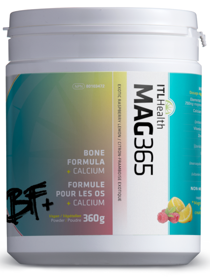 ITL HEALTH MAG365 Bone Formula + Calcium (Exotic Raspberry Lemon)