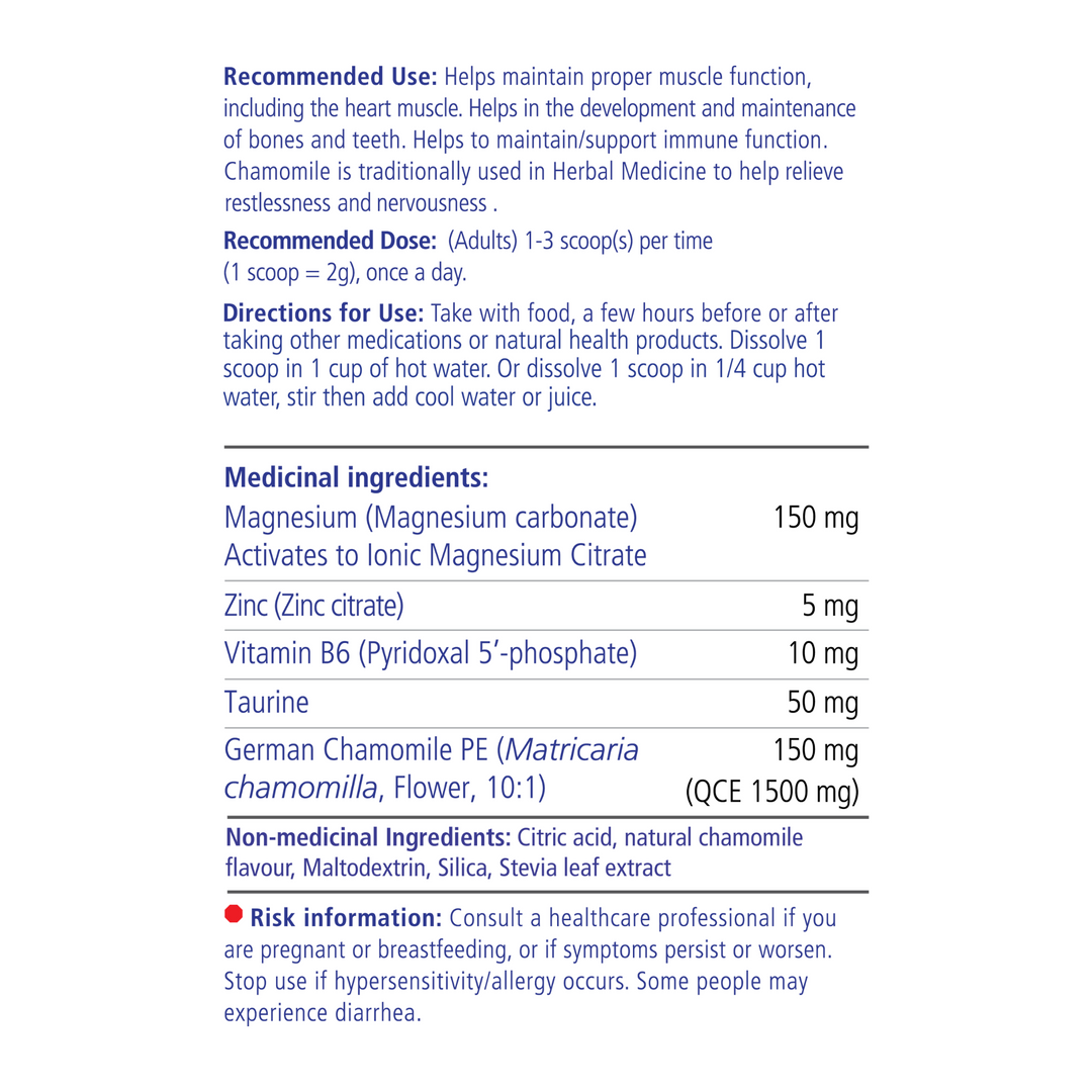 VITALITY Magnesium + Chamomile Powder - Adults