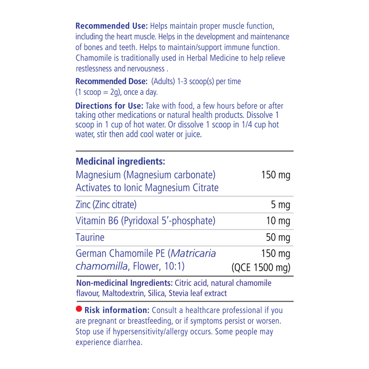 VITALITY Magnesium + Chamomile Powder - Adults