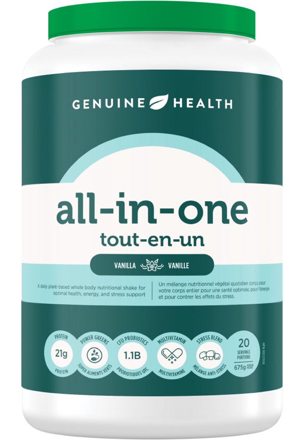 GENUINE HEALTH Fermented Vegan all-in-one (Vanilla - 20 servings)