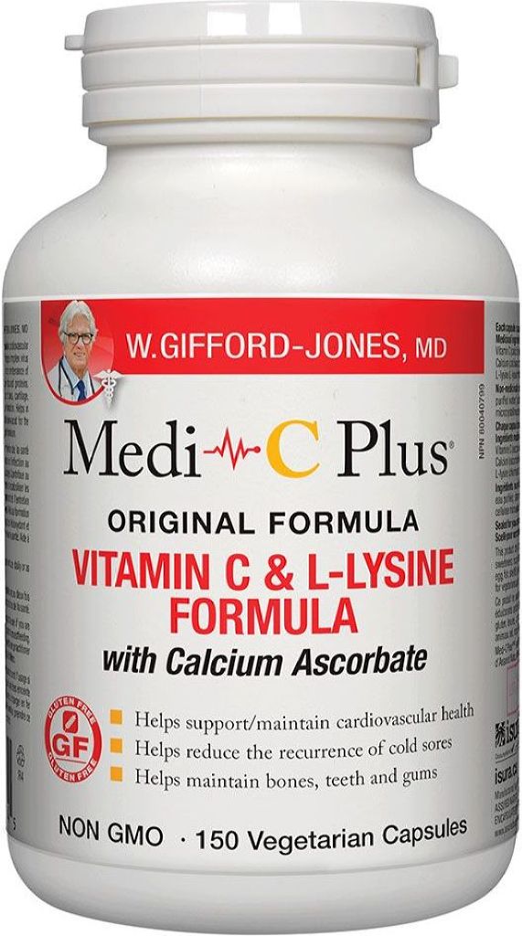 Medi-C Plus Vitamin C & L-Lysine with Magnesium (150 veg caps )