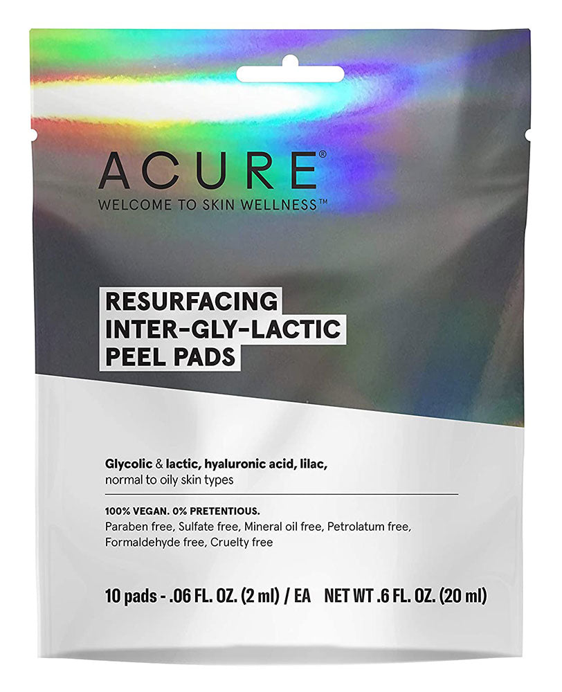 ACURE Resurfacing Inter-gly-lactic Peel Pads (10 Count)