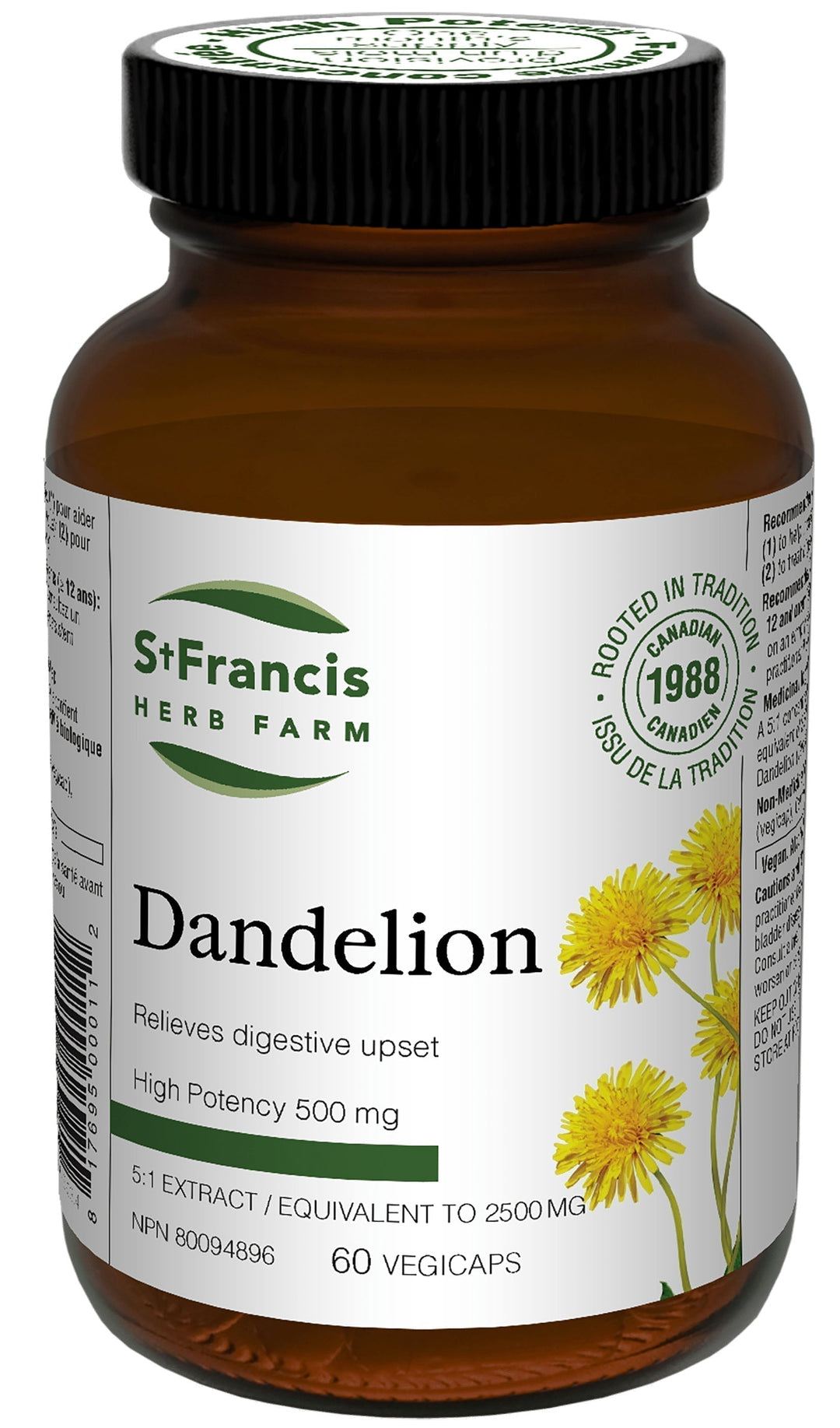 ST FRANCIS HERB FARM Dandelion (60 veg caps)