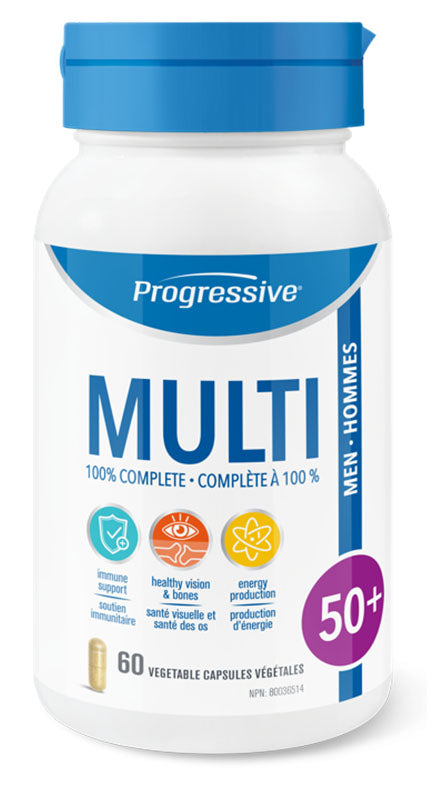 PROGRESSIVE Multi Men 50+ (60 veg caps)